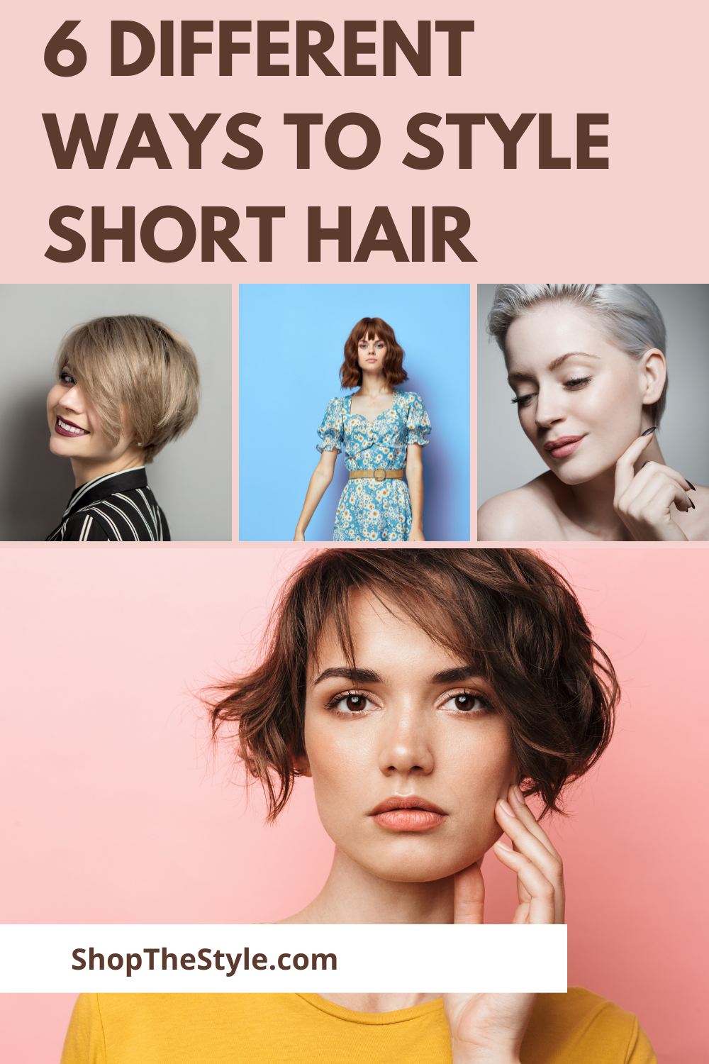 6 Different Ways To Style Short Hair