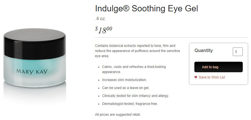 Indulge® Soothing Eye Gel