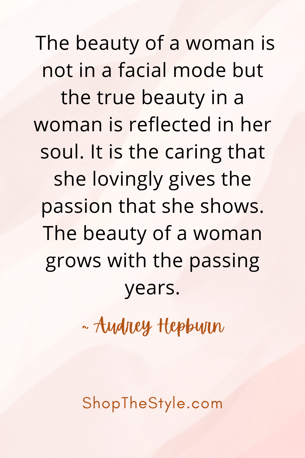audrey hepburn beauty quote