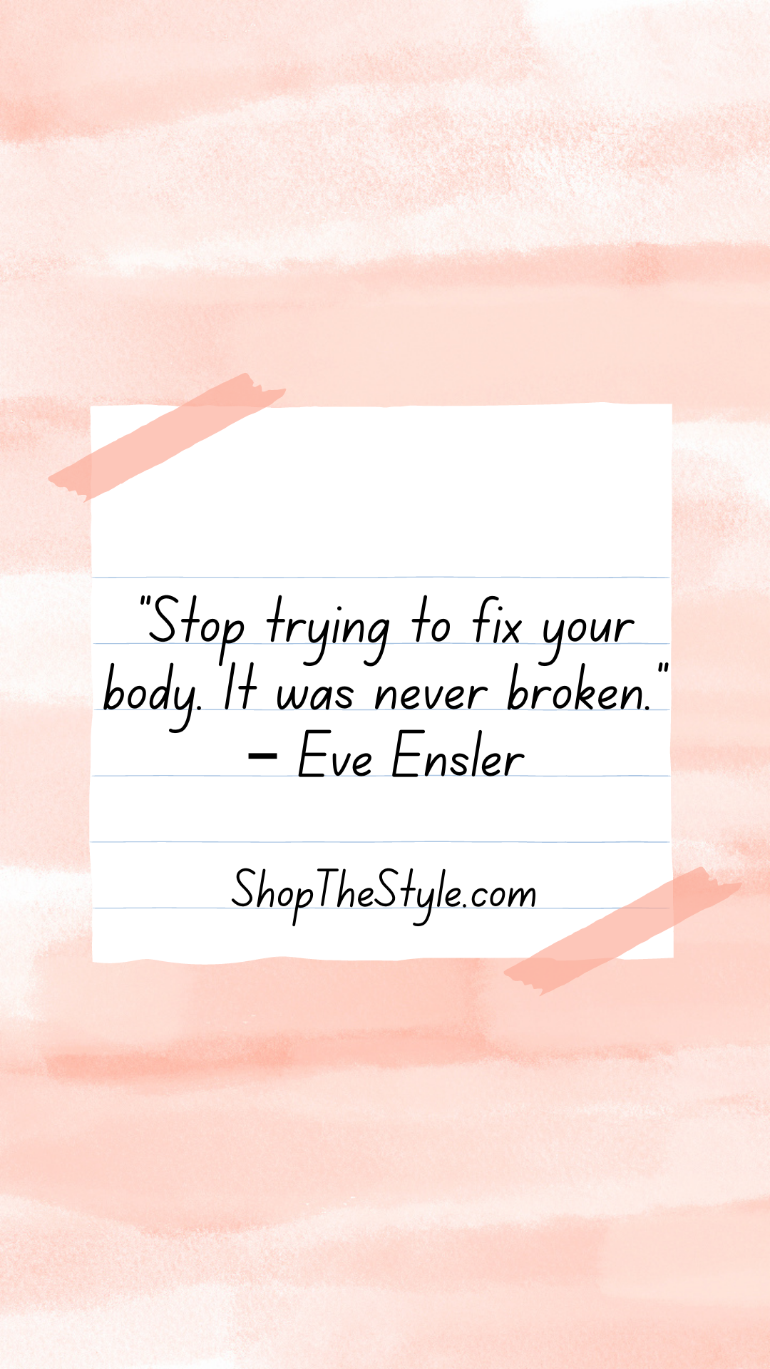 Stop trying to fix your body. It was never broken.