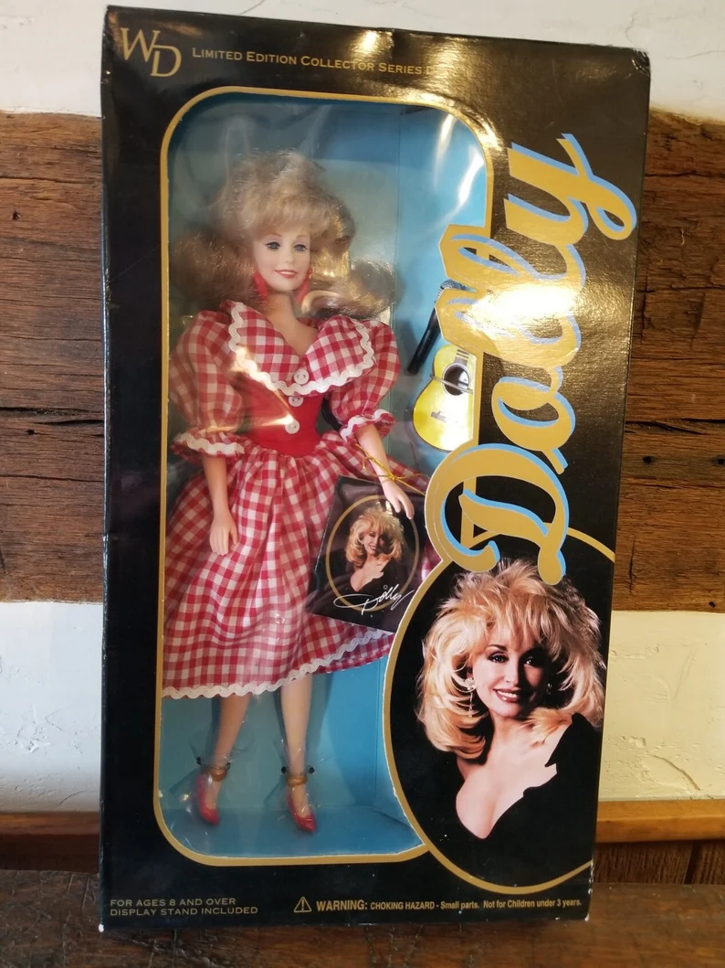 Vintage 1996 "Dolly" Fashion Doll, Goldberger Doll Mfg Company Inc.; Dolly Parton; NIB NRFB Limited Edition Collector Series Dolls