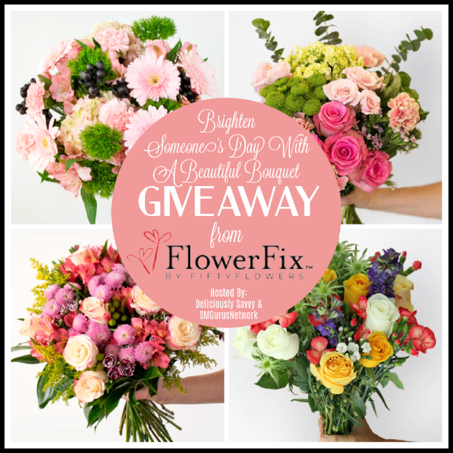 Welcome to the Brighten Someone's Day With A Beautiful Bouquet Giveaway from FlowerFix