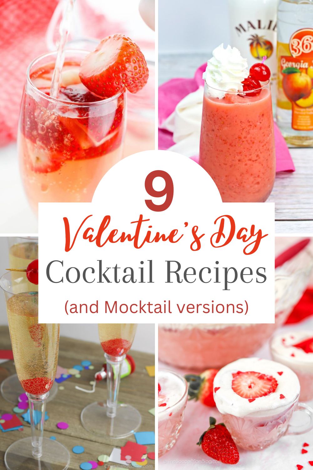 Delicious Cocktails And Mocktails Versions