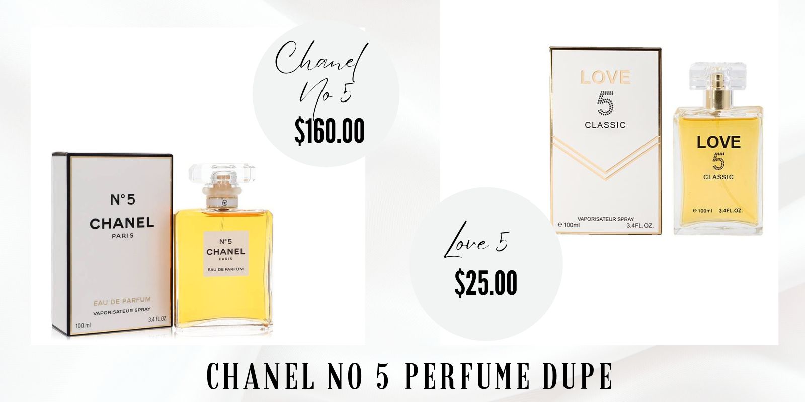 Chanel No 5 Dupe: Love 5 Classic Eau de Parfum