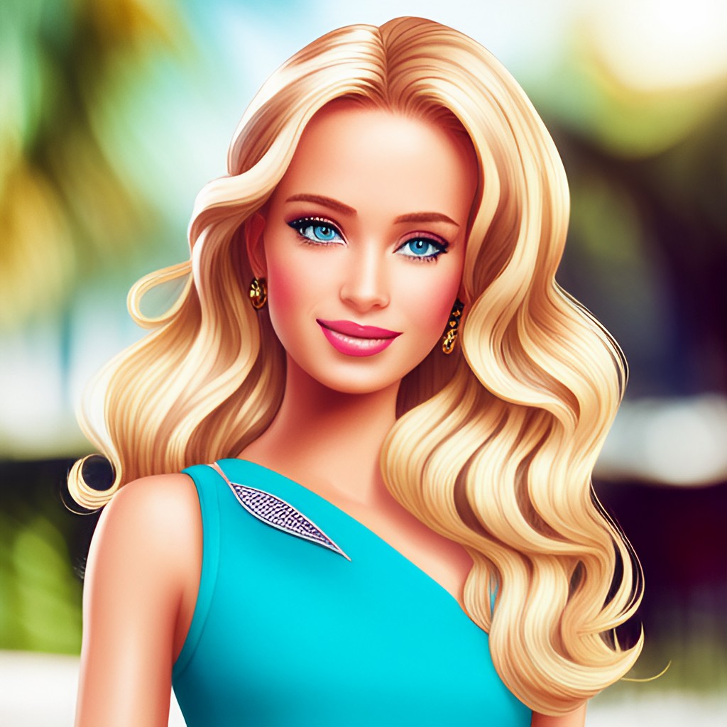 barbie beachy waves hairstyle