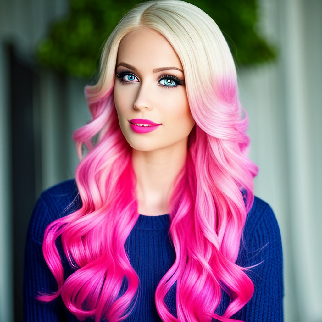 Pink Ombre Waves