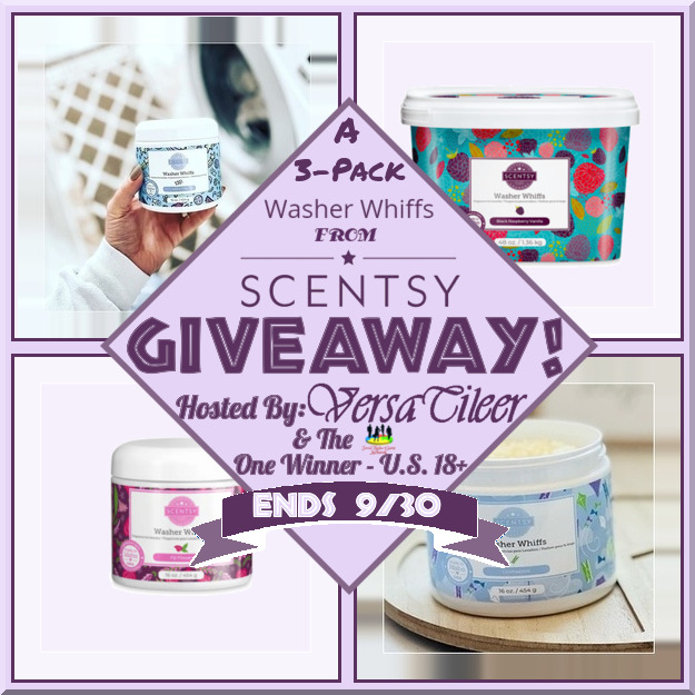 3-Pack of Washer Whiffs from Scentsy Giveaway