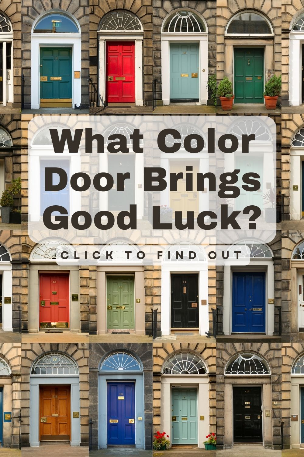 Feng Shui Recommended Front Door Colors For Good Luck