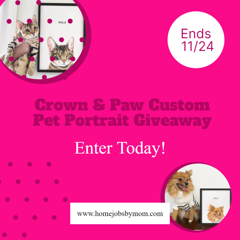 Crown & Paw Custom Pet Portrait Giveaway