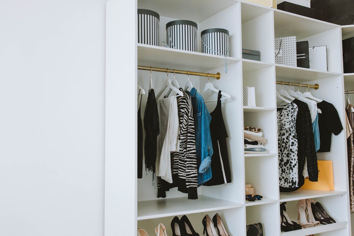 a beautifully organized closet.