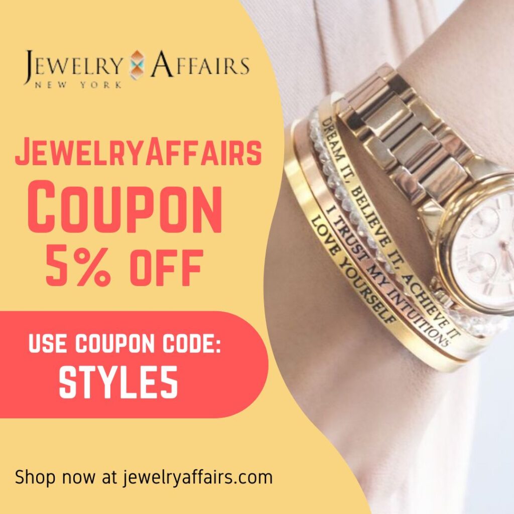 JewelryAffairs Coupon 5% off Code STYLE5