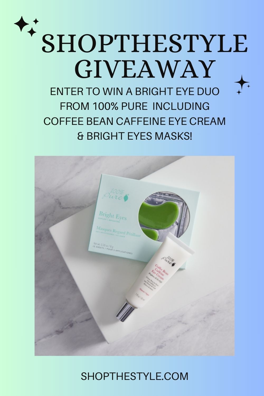 100% Pure Bright Eye Duo Giveaway