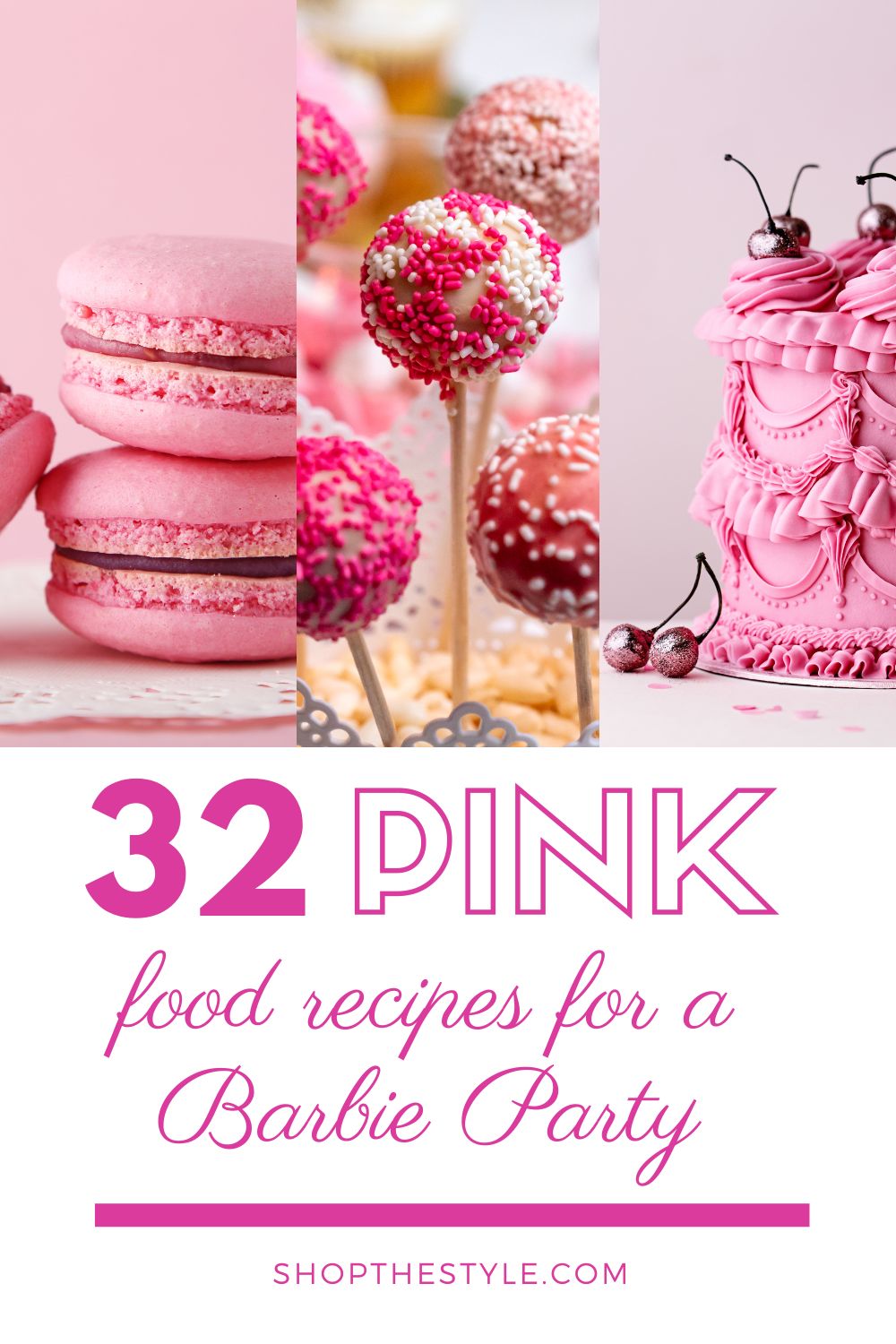 32 Pink Food Recipes For A Barbie Party