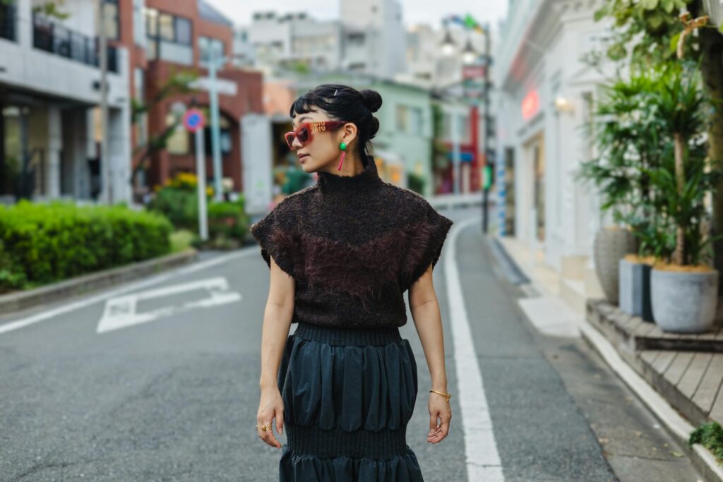 a fashionable woman in Japan